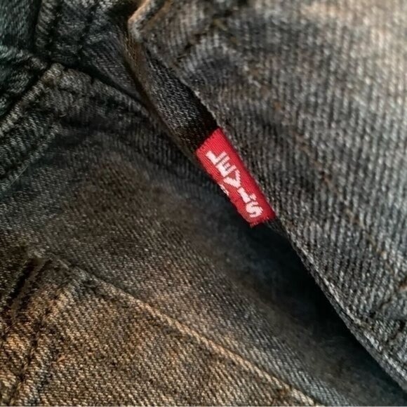 Levi’s Premium 501 Original Shorts Distressed Cutoff Eat Your Words Charcoal 29 - Picture 8 of 10